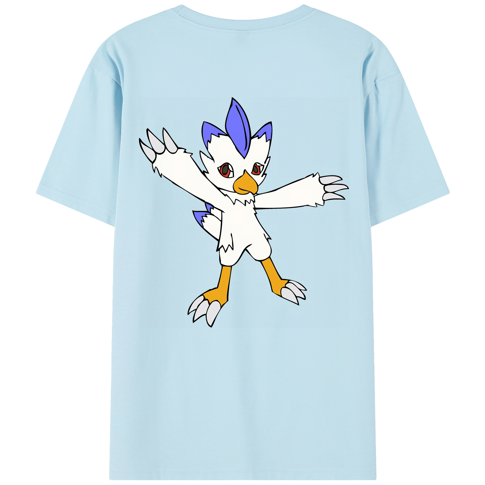 （画像用） Digimon デジタルモンスター/デジモン 綿100％半袖Tシャツ（背面プリント）